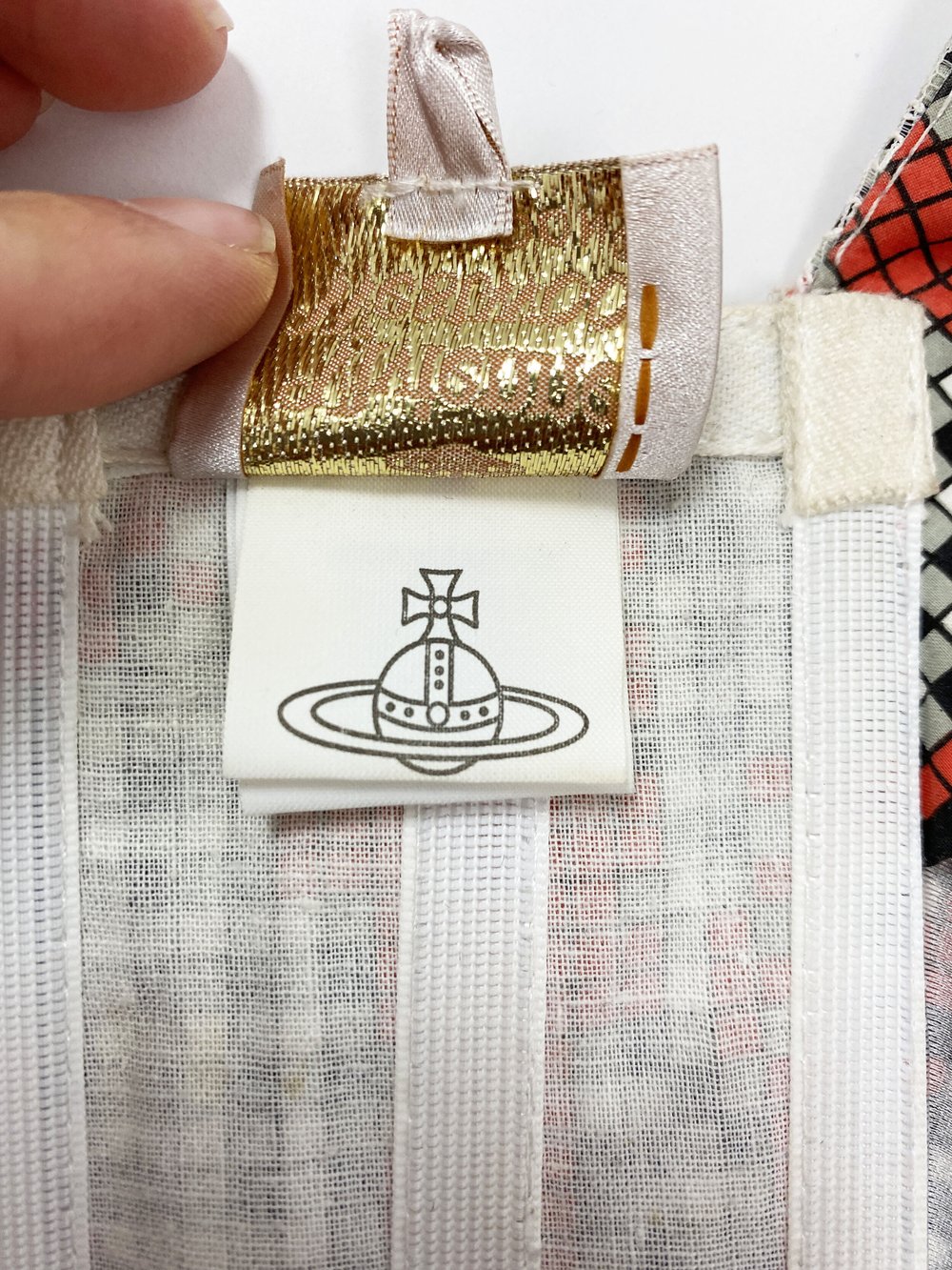 Vivienne Westwood S/S 1997 lace overlay corset — JAMES VELORIA